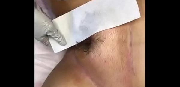  Prachi INDIAN FULL FEMALE WAXING In front of husband